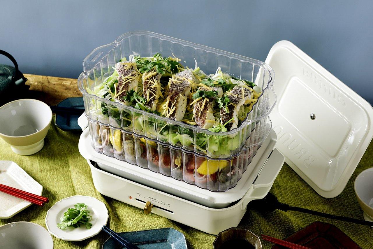 Double Steamer Rack (for Compact Hotplates) (Preorder: Mid-April 2021) - happycooking uk