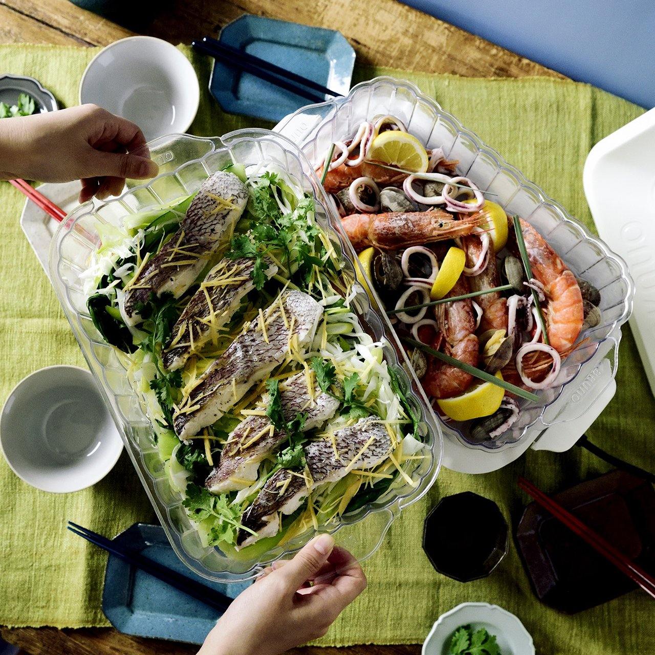 Double Steamer Rack (for Compact Hotplates) (Preorder: Mid-April 2021) - happycooking uk