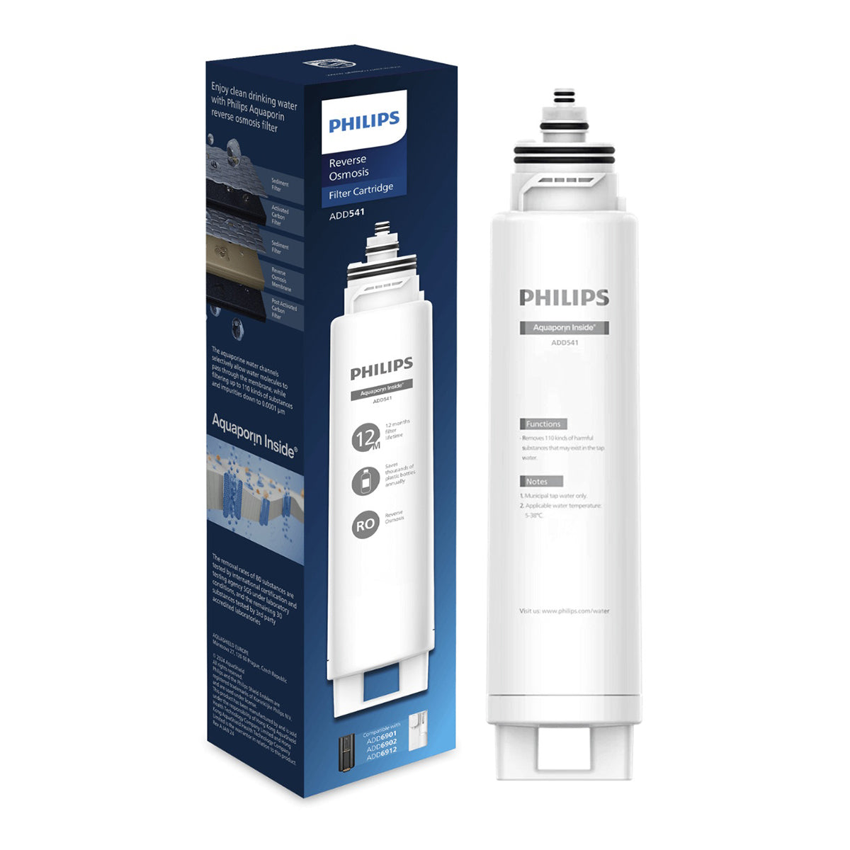 PHILIPS ADD541 RO Water Filter Cartridge｜For ADD6901 & ADD6912 Water Dispenser