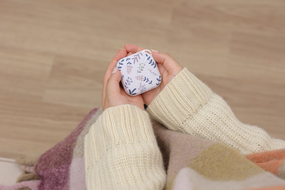 ELAiCE Carré 24 Mini Rechargeable Hand Warmer with LED Light | CR24