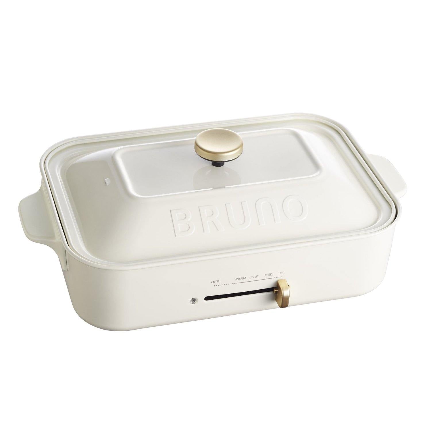 BRUNO Compact Hot Plate Ultimate Set (White / 7 Plates included)