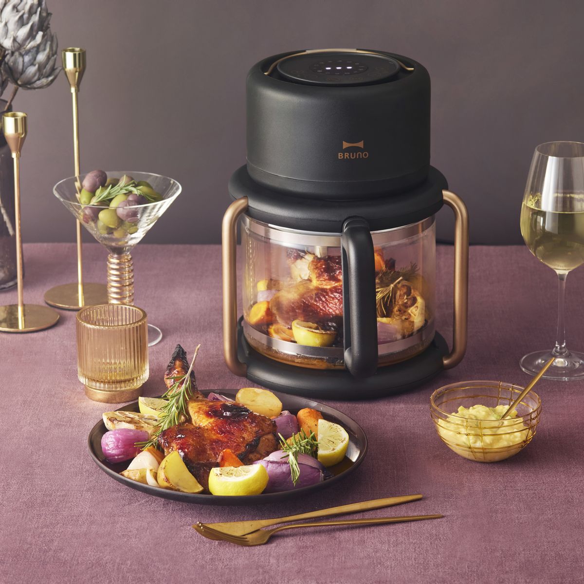 BRUNO Compact Glass Air Fryer | BOE122 (220V-240V UK Plug)
