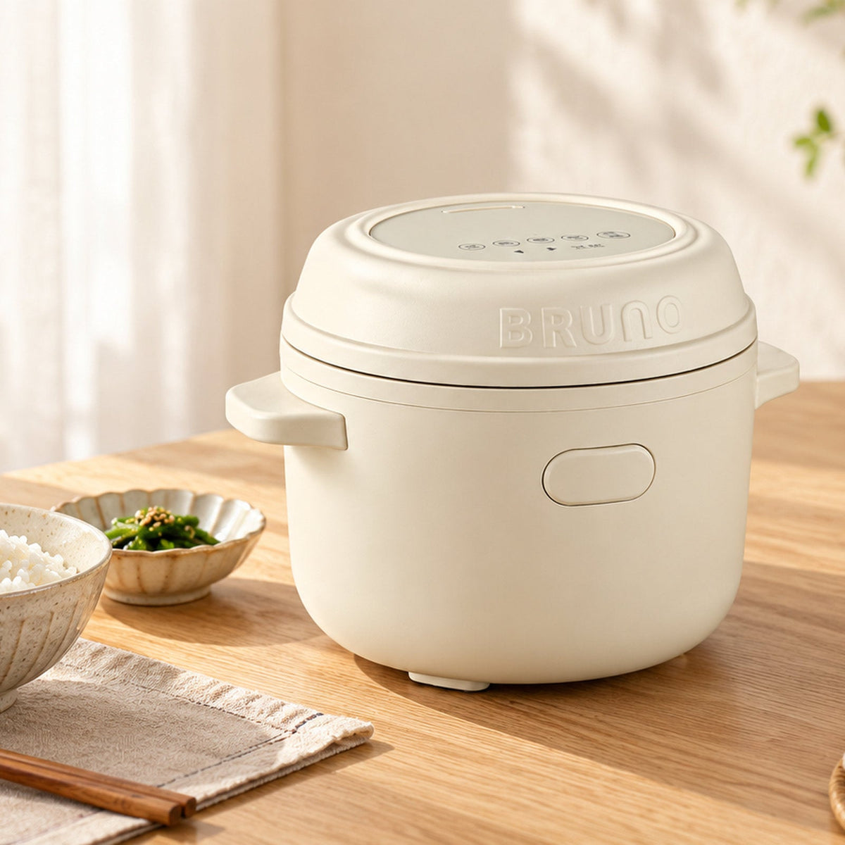 BRUNO Titanium Micro-Pressure Mini Rice Cooker | BZK-FB01HK-TI-IV (0.5L)