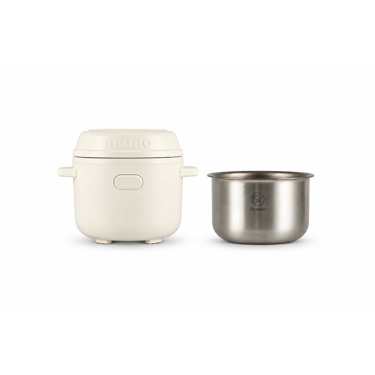 BRUNO Titanium Micro-Pressure Mini Rice Cooker | BZK-FB01HK-TI-IV (0.5L)