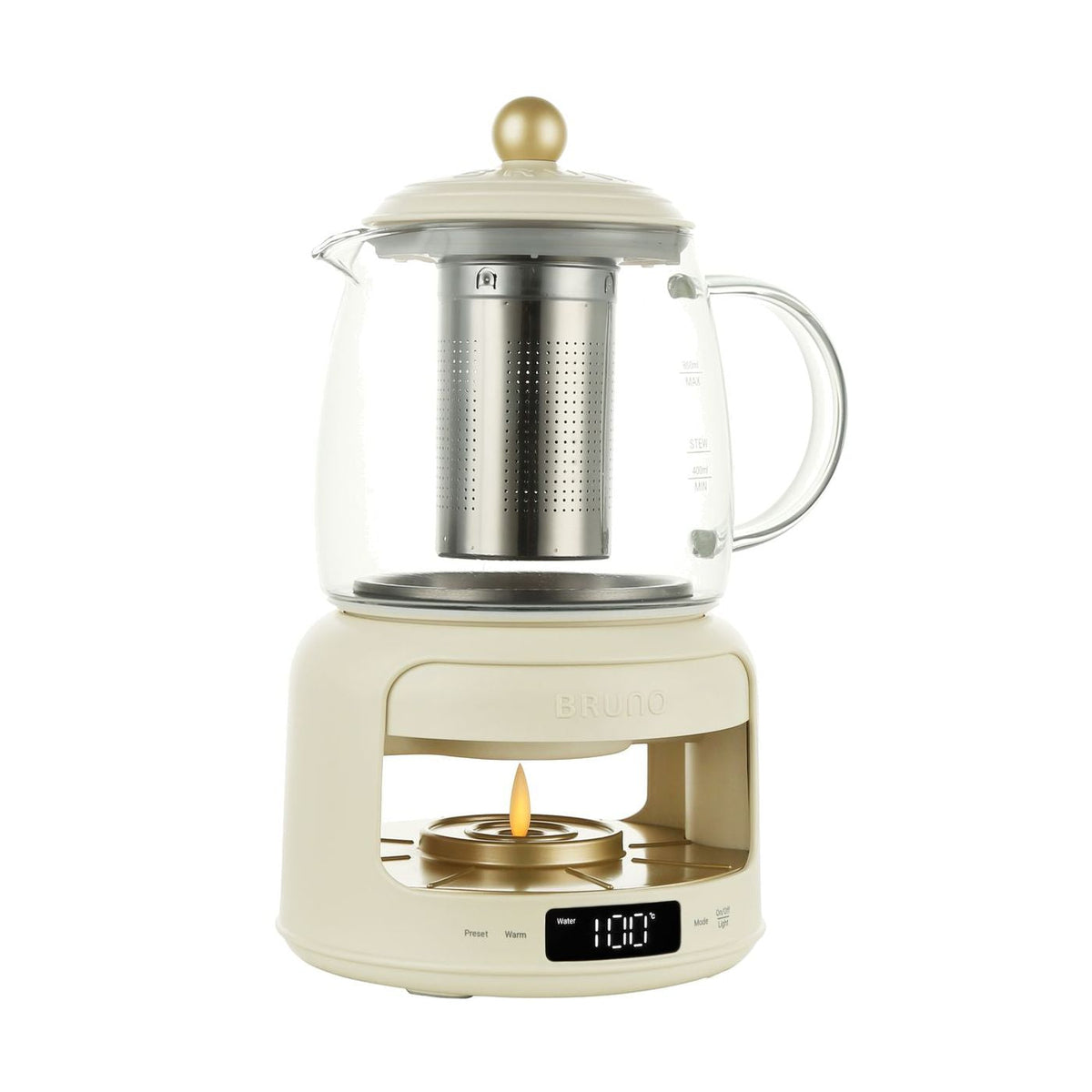 BRUNO Multifunction Candlelight Floral Tea Kettle | BZK-YSH03HK