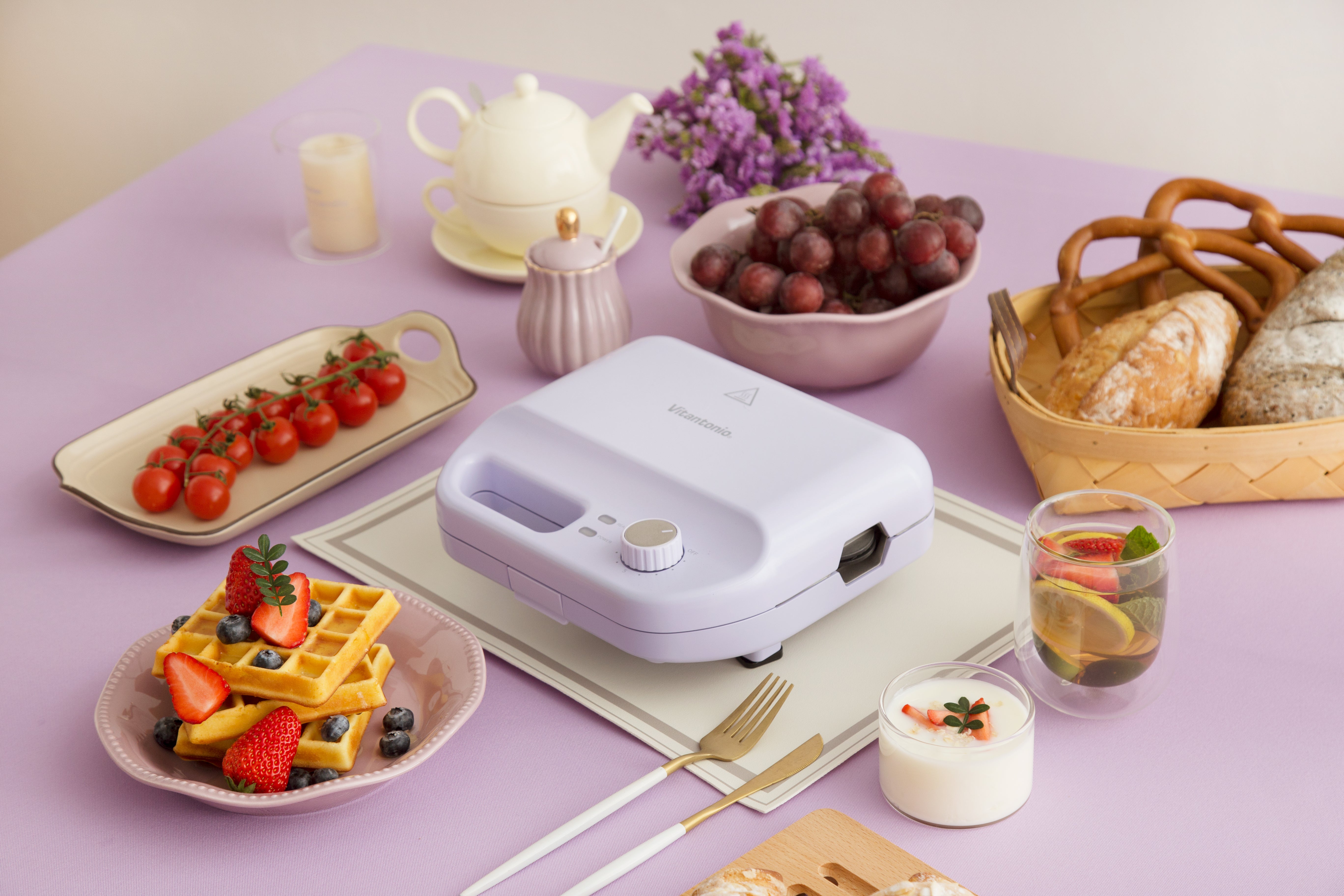 Vitantonio Waffle & Hot Sand Maker - Lavender