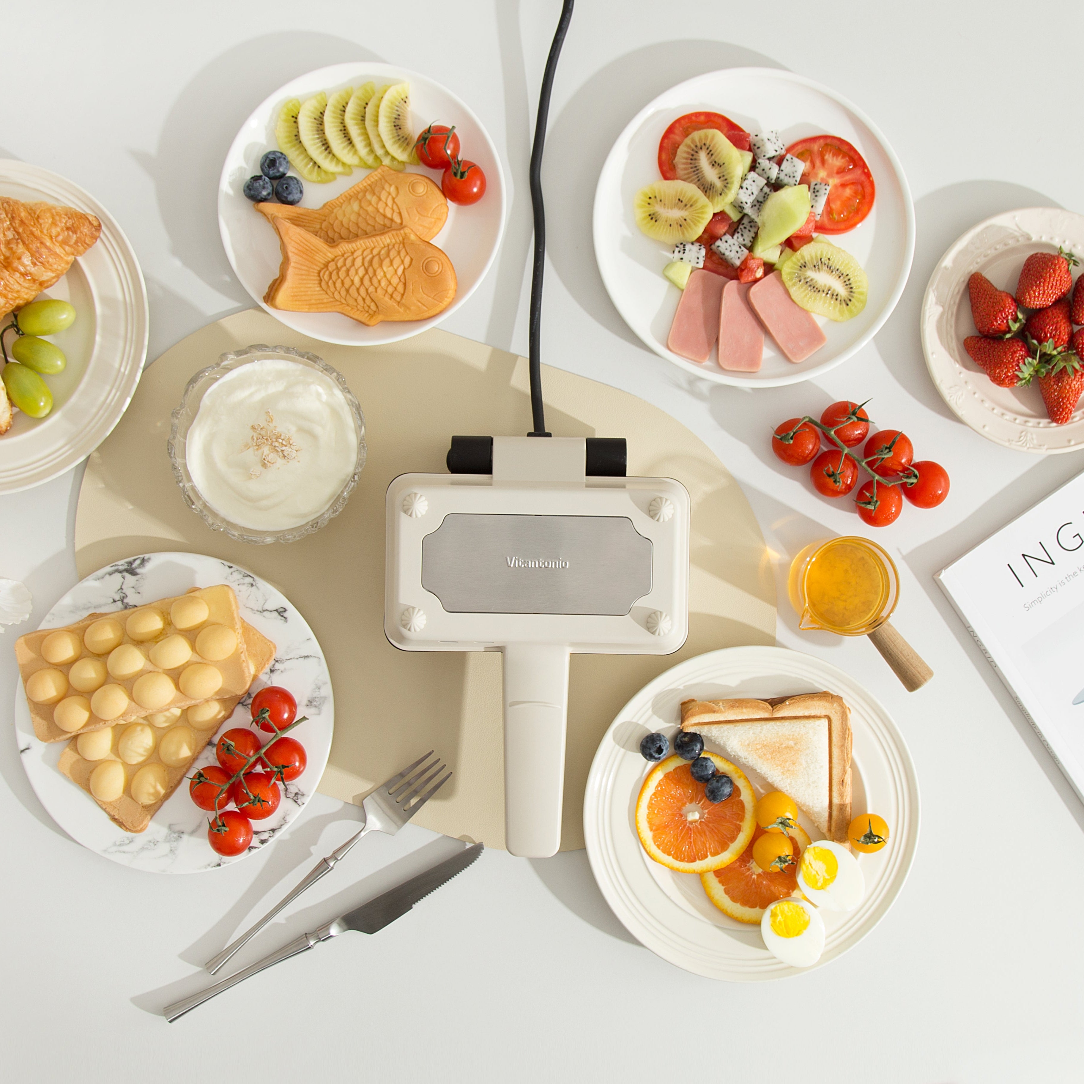 Vitantonio Egg Waffle Sandwich Maker｜VEH-10A (220V UK Plug)