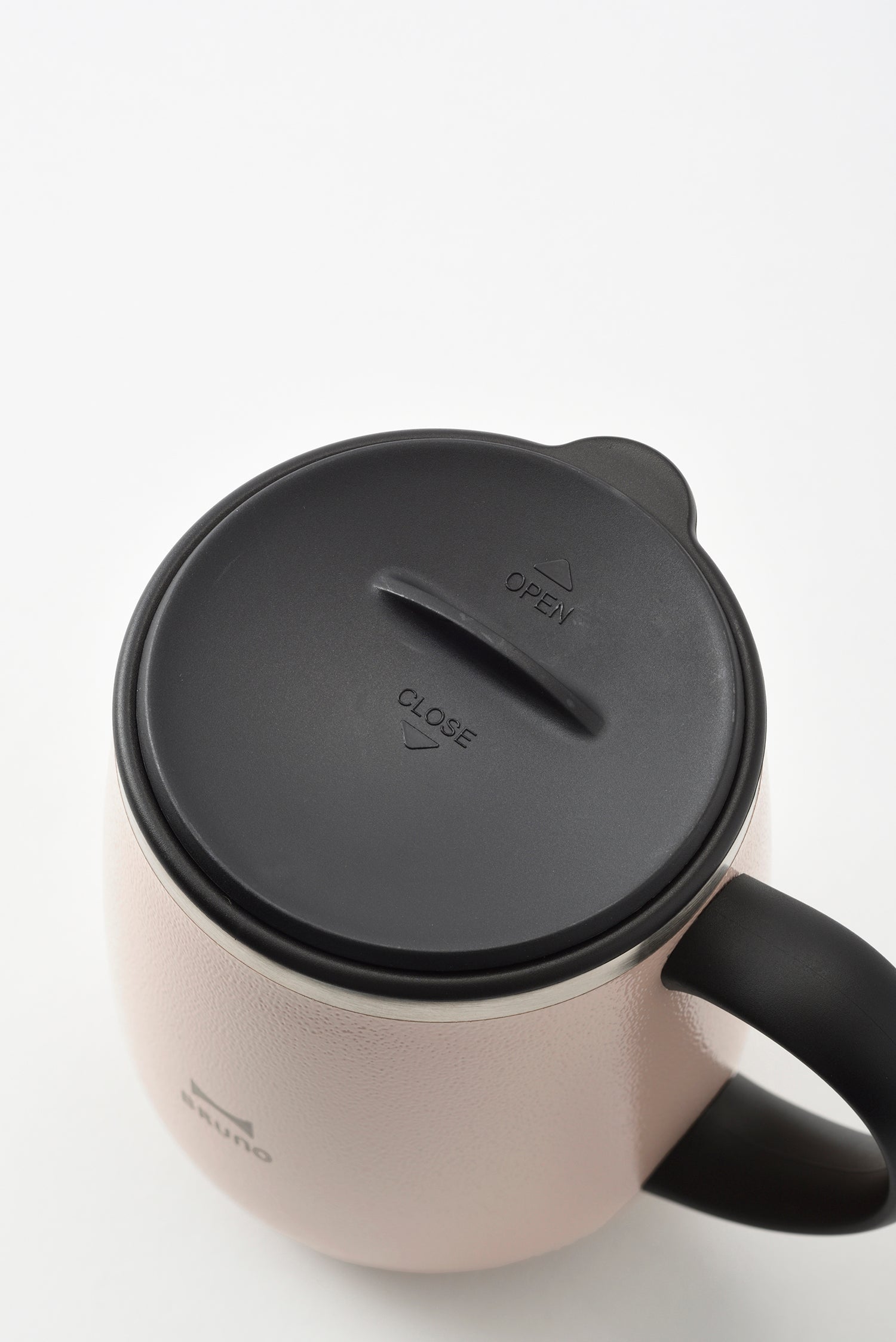 BRUNO Lid Stainless Mug Short - Greige