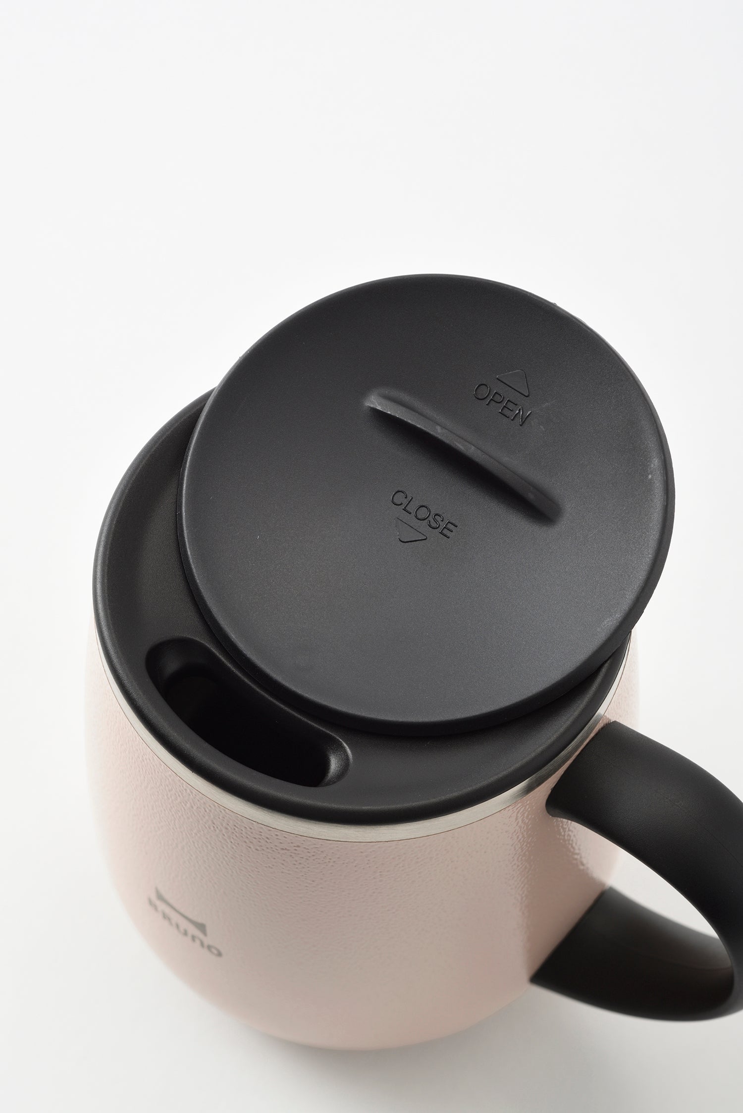 BRUNO Lid Stainless Mug Short - Greige