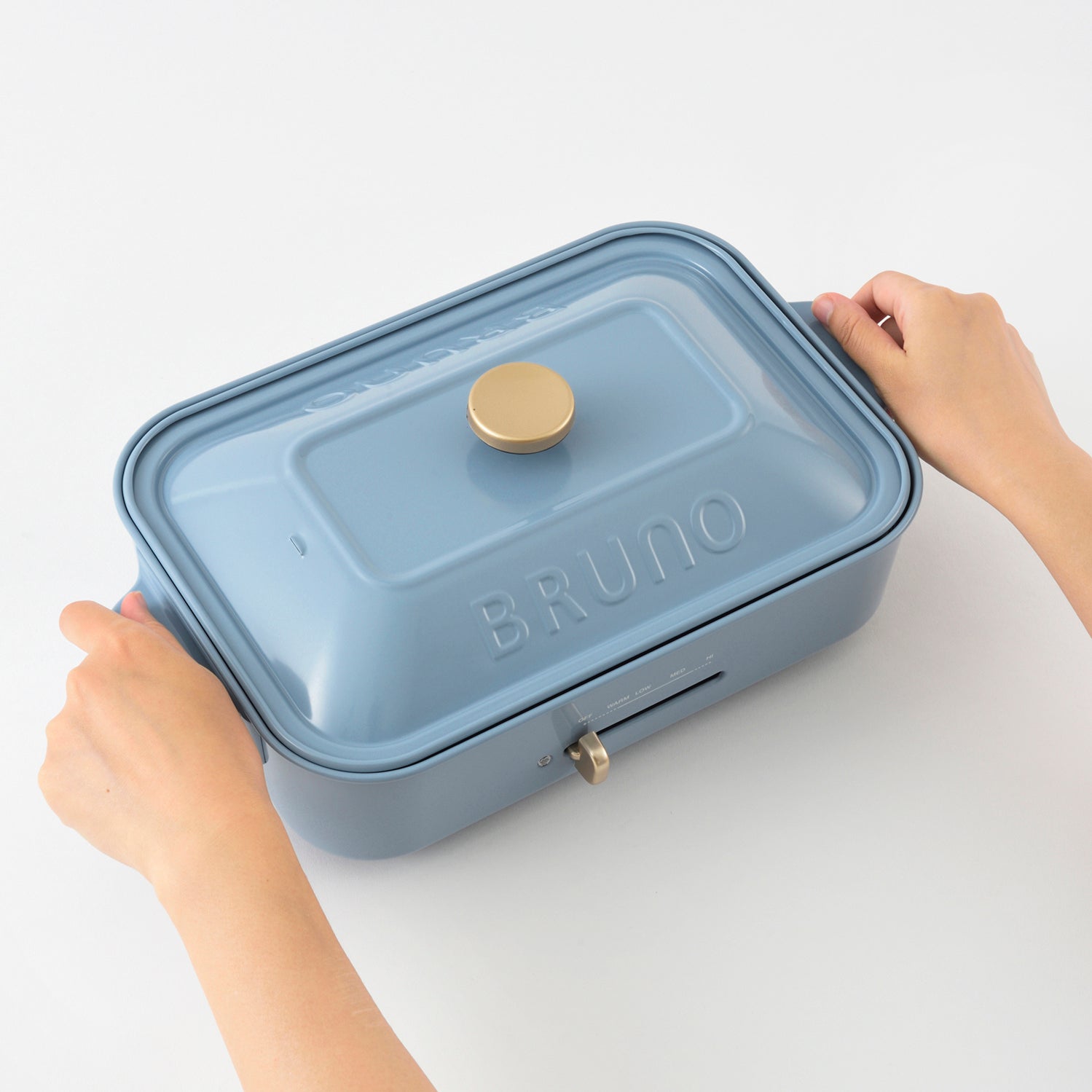 BRUNO Compact Hot Plate Ultimate Set (Pottery Blue / 7 Plates included)