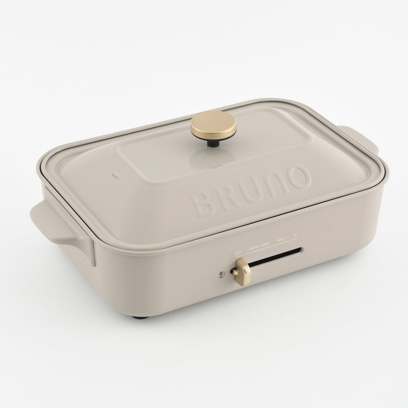 BRUNO Compact Hot Plate Essential Set (Ash Glaze / 5 Plates included)