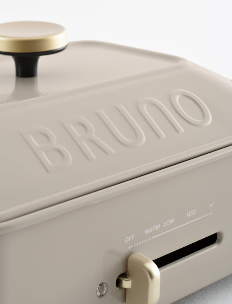 BRUNO Compact Hot Plate Essential Set (Ash Glaze / 5 Plates included)