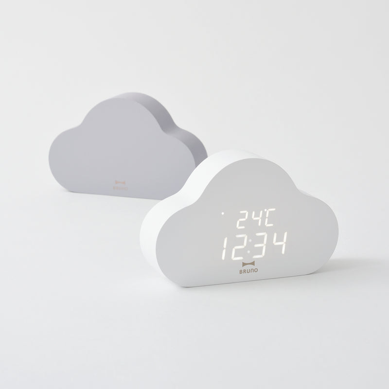 BRUNO Cloud Clock - White