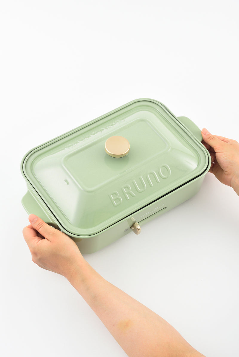 BRUNO Compact Hot Plate Essential Set (Matcha Green / 5 Plates included)