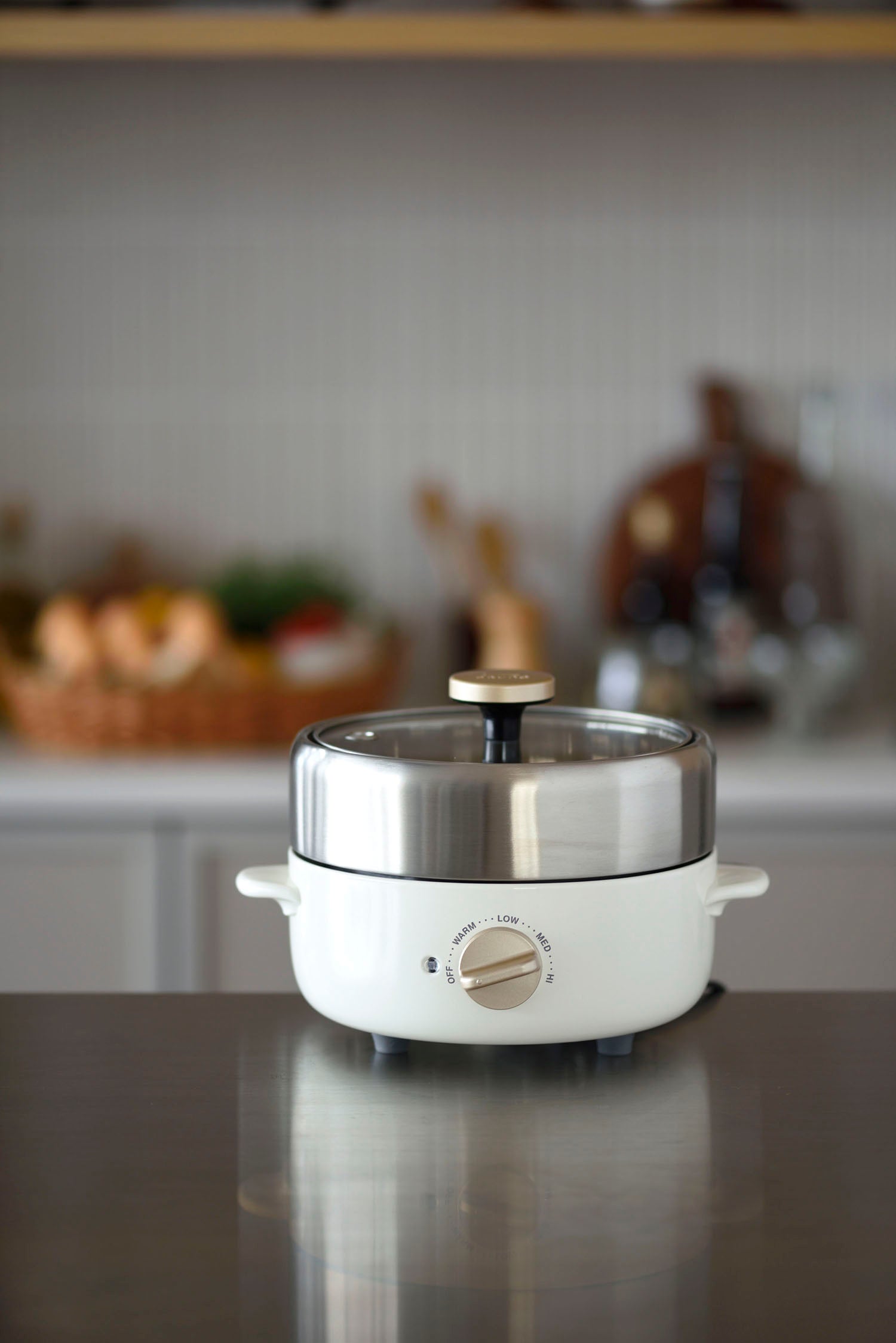 BRUNO Compact Multi Grill Pot - White (Preorder: Late Novemeber)