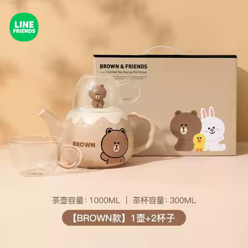 LINE FRIENDS Ceramic Coffee Pot