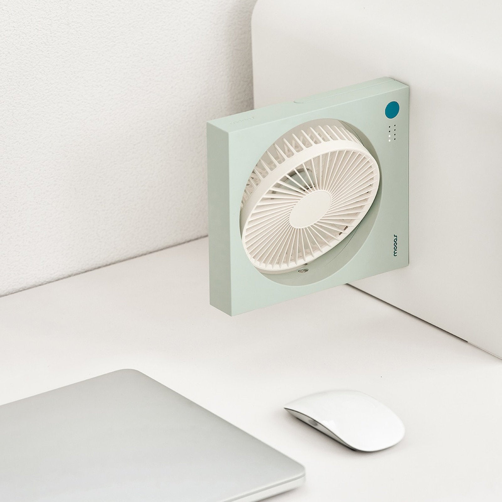 mooas Magnetic Square Cordless Desktop Fan | MF-D2