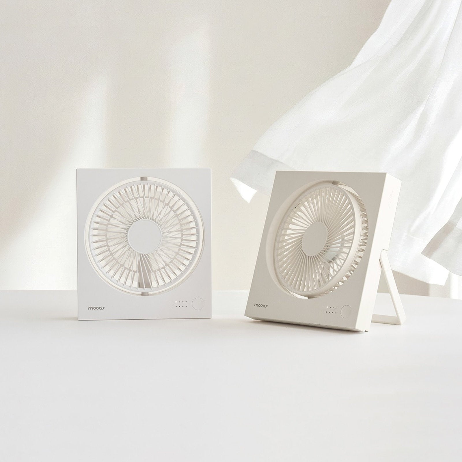 mooas Magnetic Square Cordless Desktop Fan | MF-D2