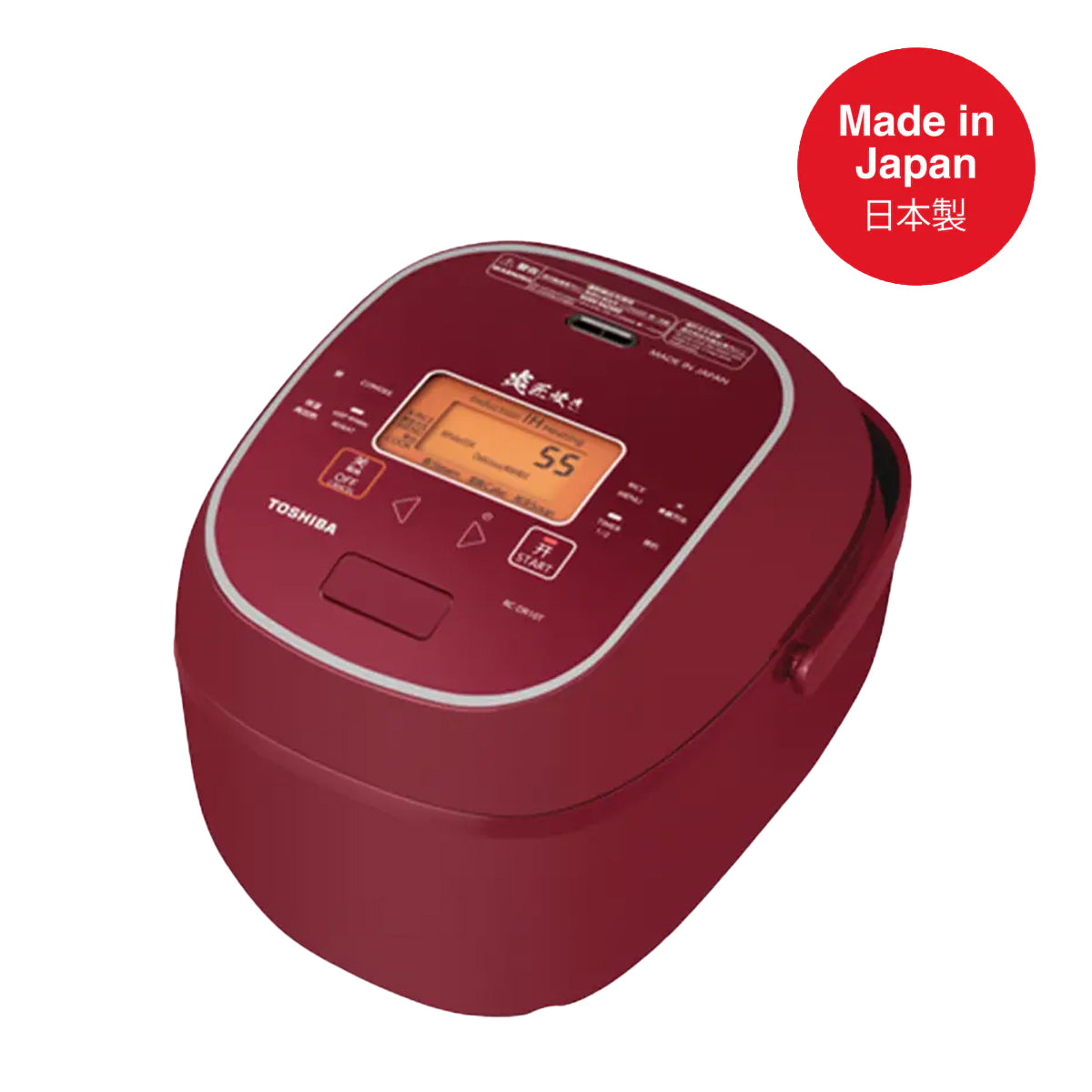 Toshiba RC-DR10T 3D induction heating rice cooker, 1.0L, red, made in Japan
