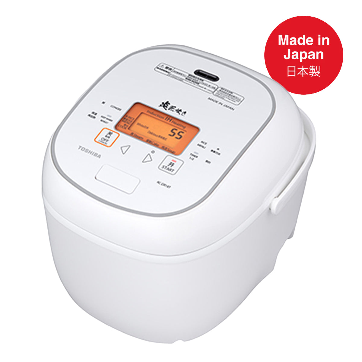 Toshiba RC-DR18T 3D induction heating rice cooker, 1.8L, white, made in Japan