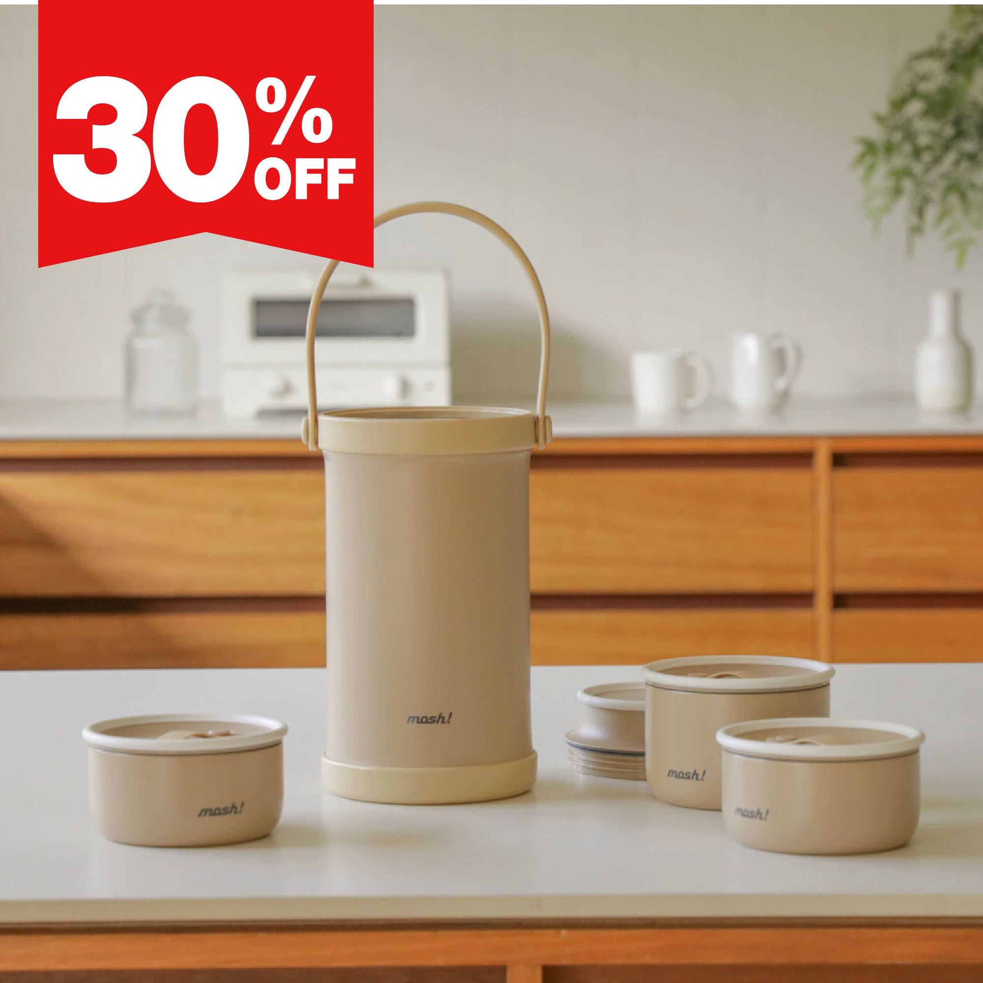 mosh! Lunch Jar 1.8L Set｜DS-DMLJ1.8