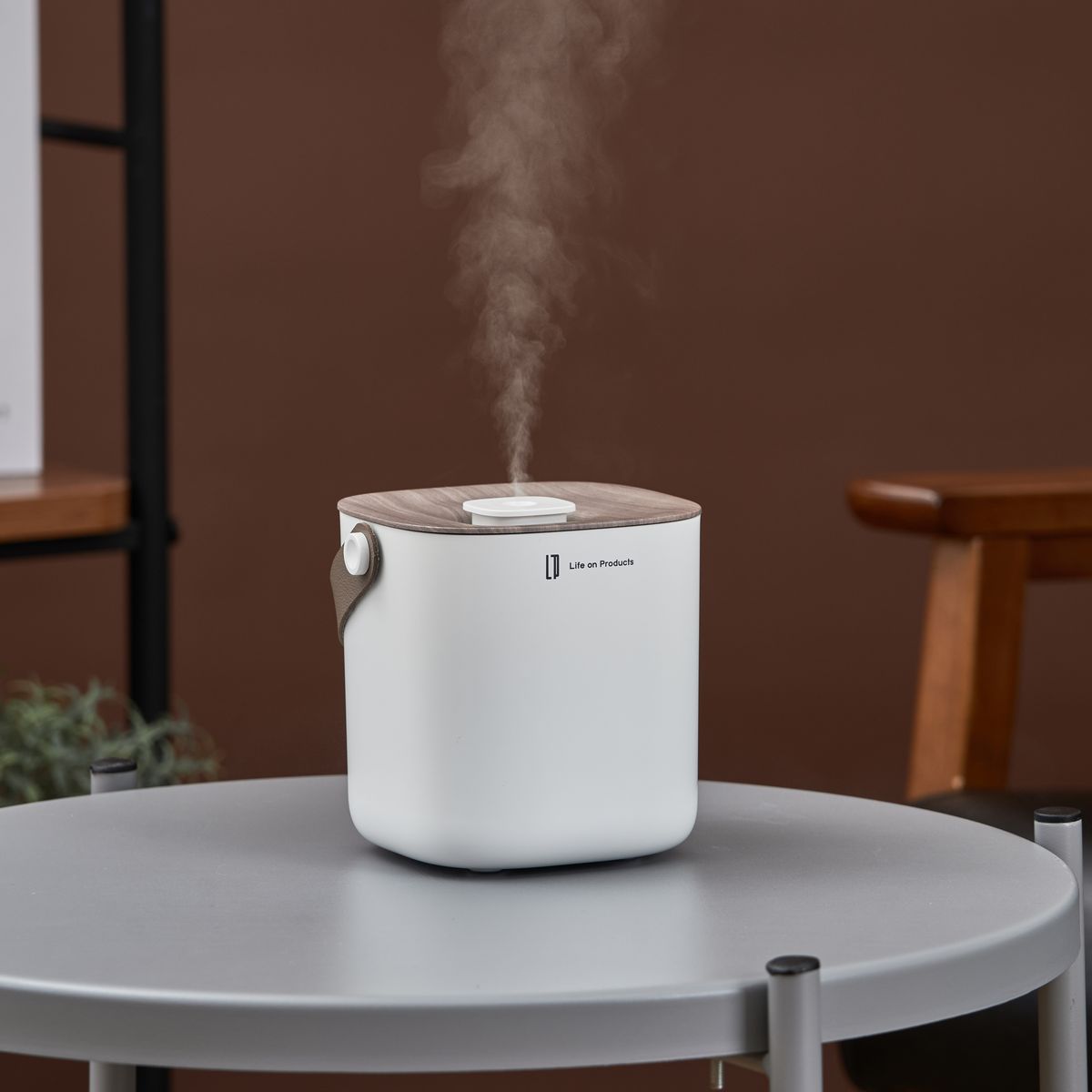 Life on Products Rechargeable Wooden Box Humidifier 650ml | LCAHF014