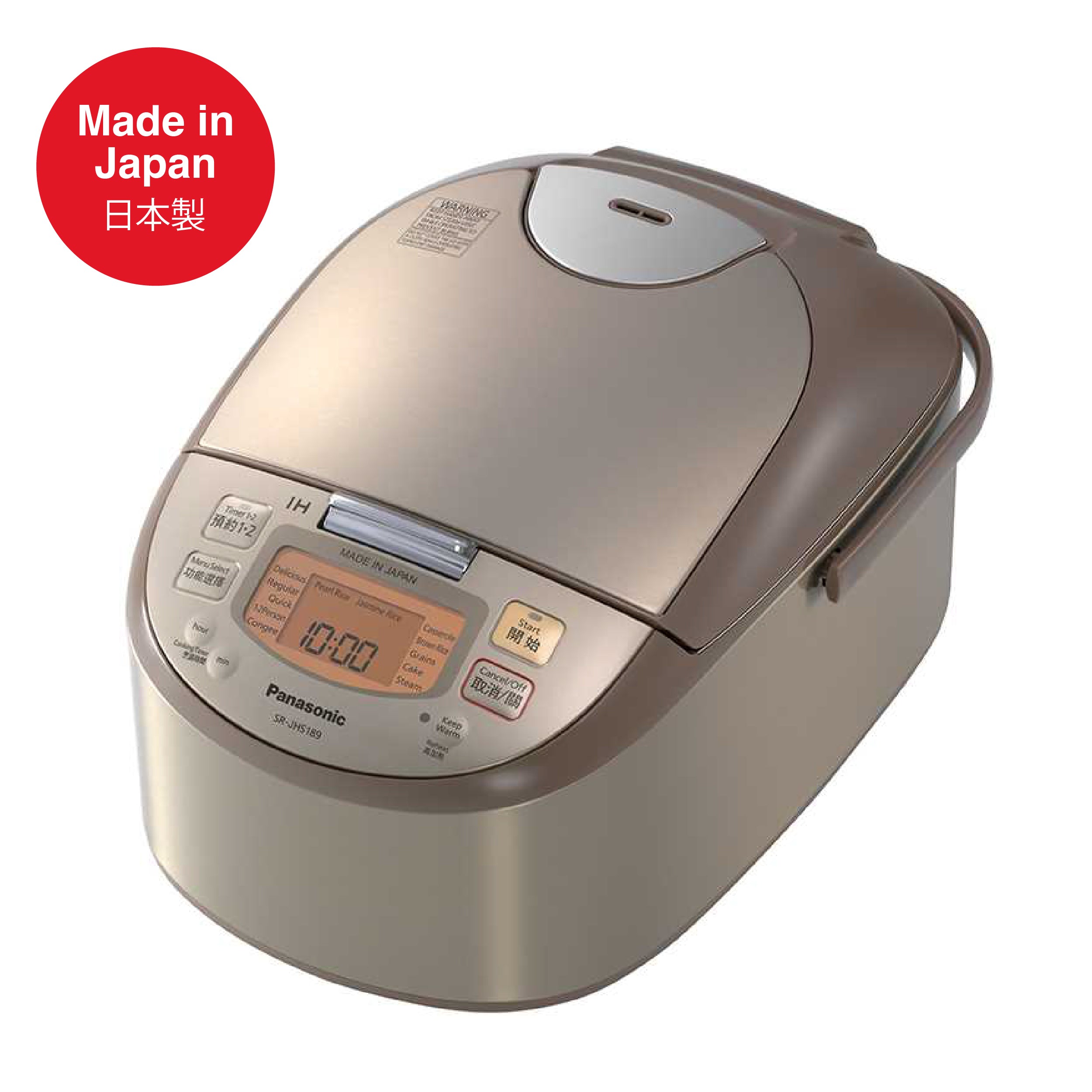 Panasonic Diamond "Kamado" IH Rice Cooker SR-JHS189 (1.8L / 220V UK version)  (Preorder: Mid November)