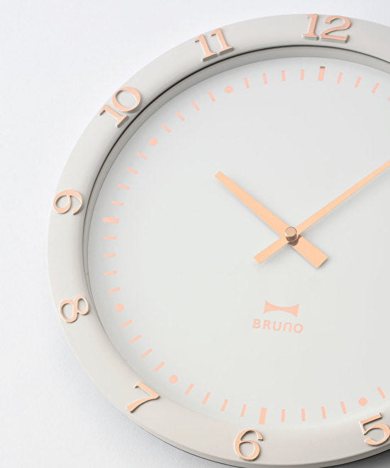 BRUNO Pastel Wall Clock - Greige