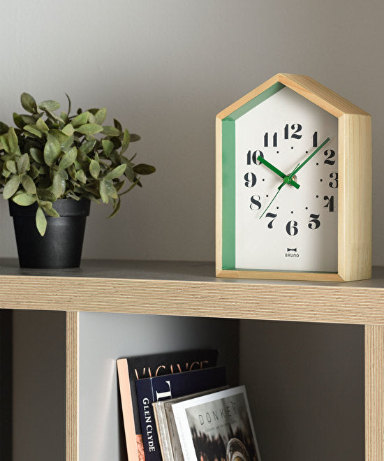 BRUNO Woodhouse Clock - White