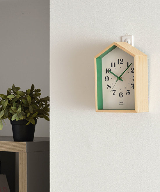 BRUNO Woodhouse Clock - White