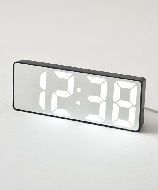 BRUNO LED Mirror Clock - Ivory