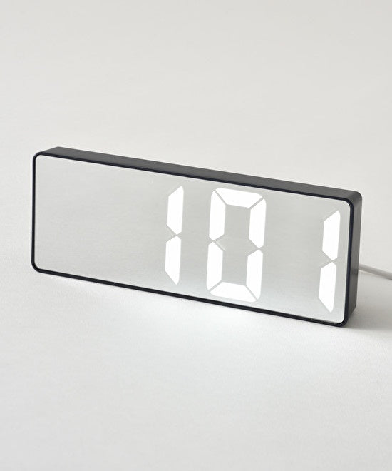 BRUNO LED Mirror Clock - Ivory