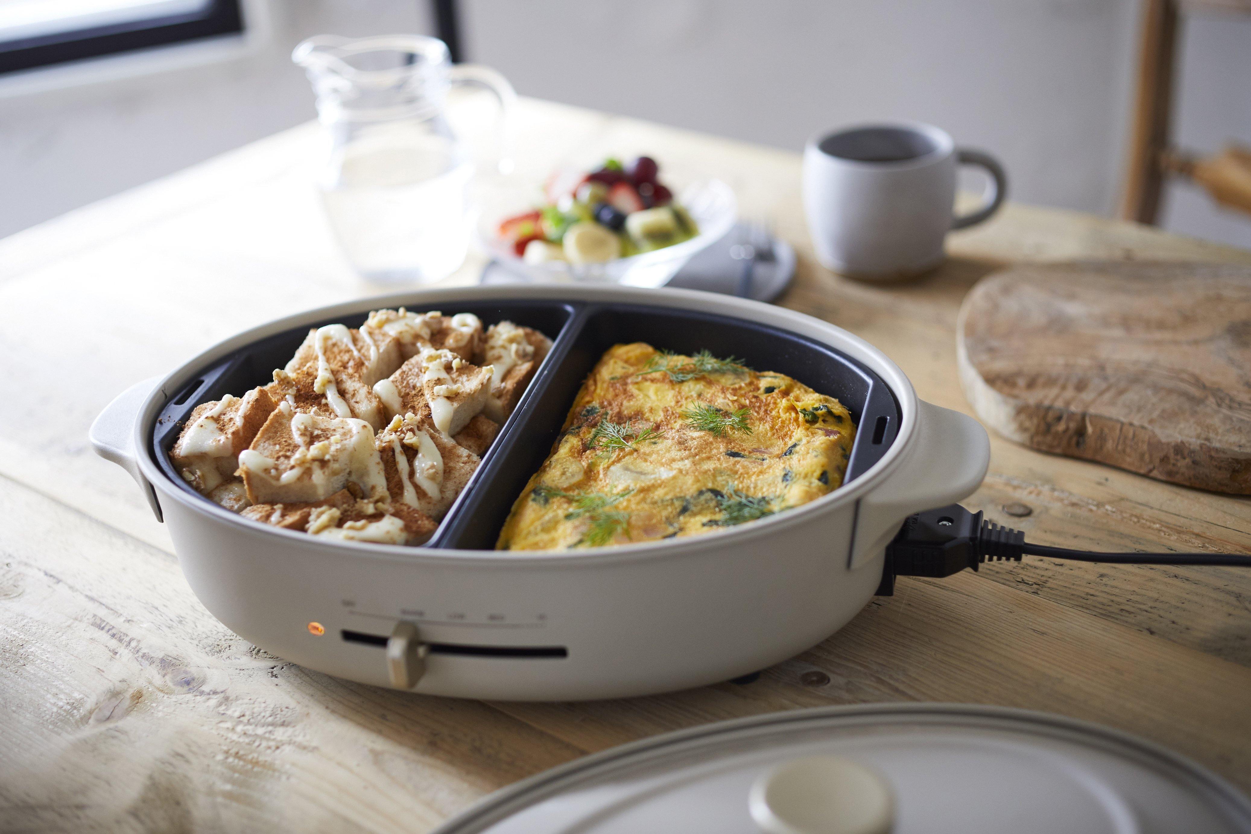 BRUNO Oval Hot Plate ホワイト BRUNO Half Plate (for Oval Hot Plate)