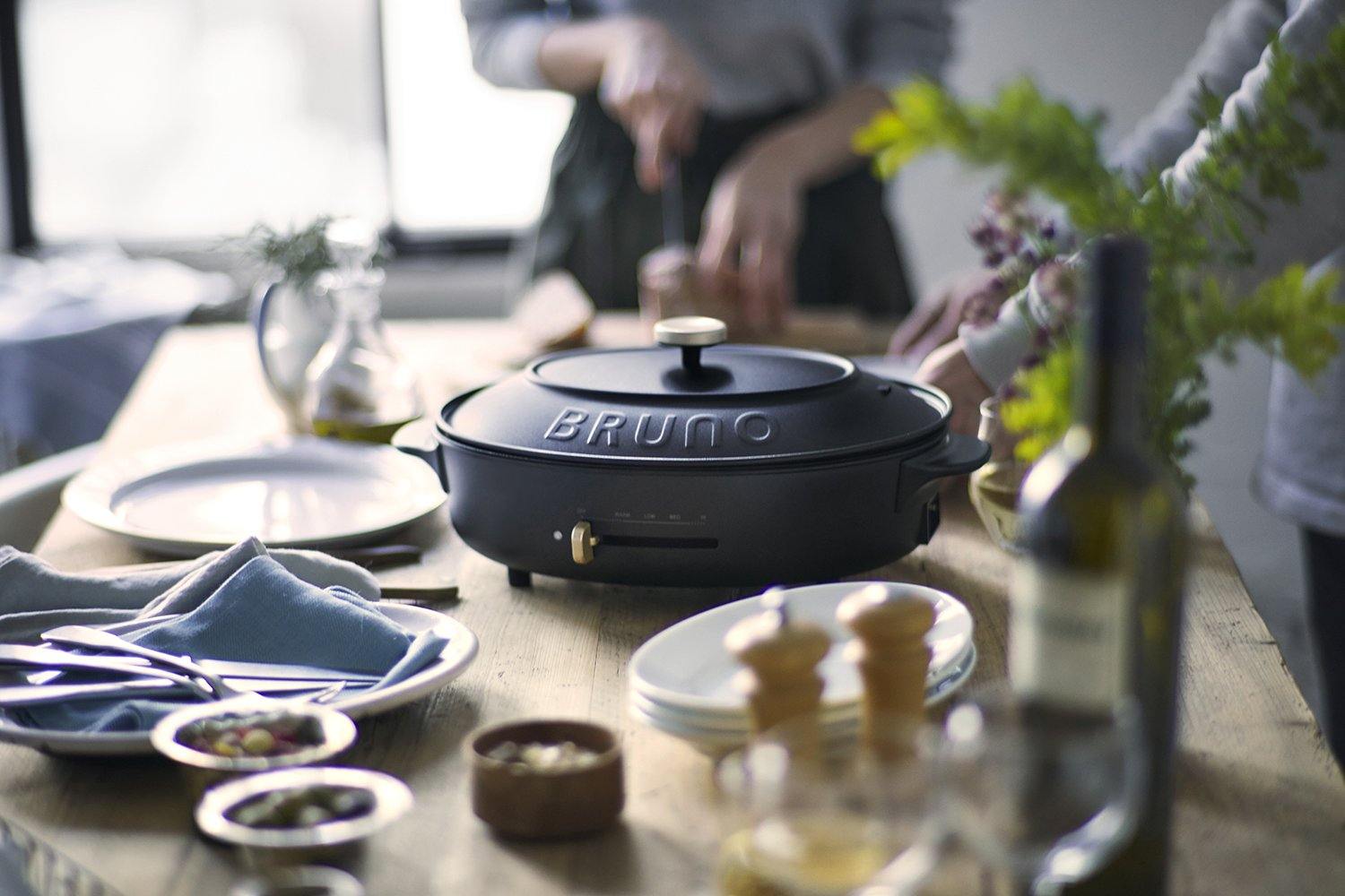 BRUNO Oval Hot Plate ブラック Amazon | BRUNO ブルーノ オーバルホットプレート 本体 プレート