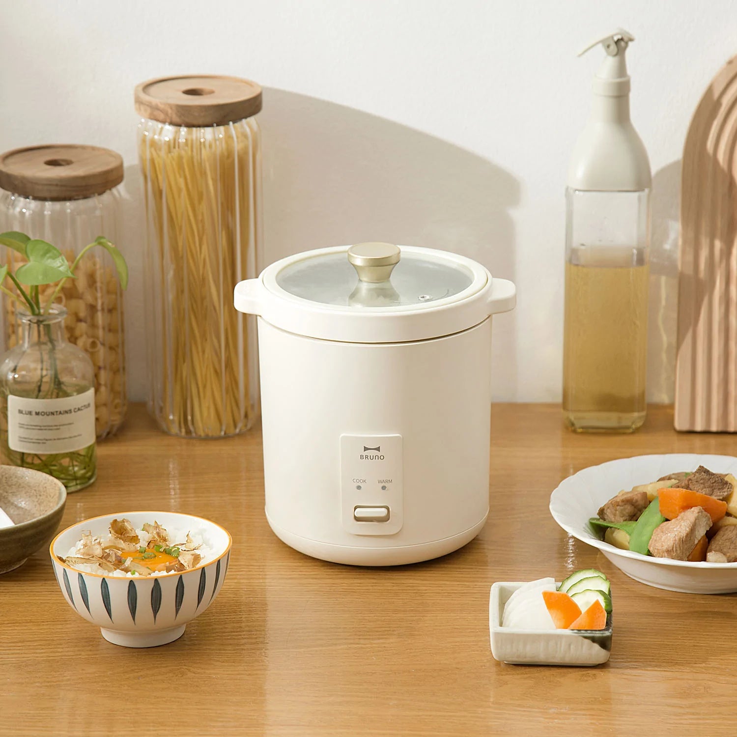 BRUNO Compact Rice Cooker - Ivory