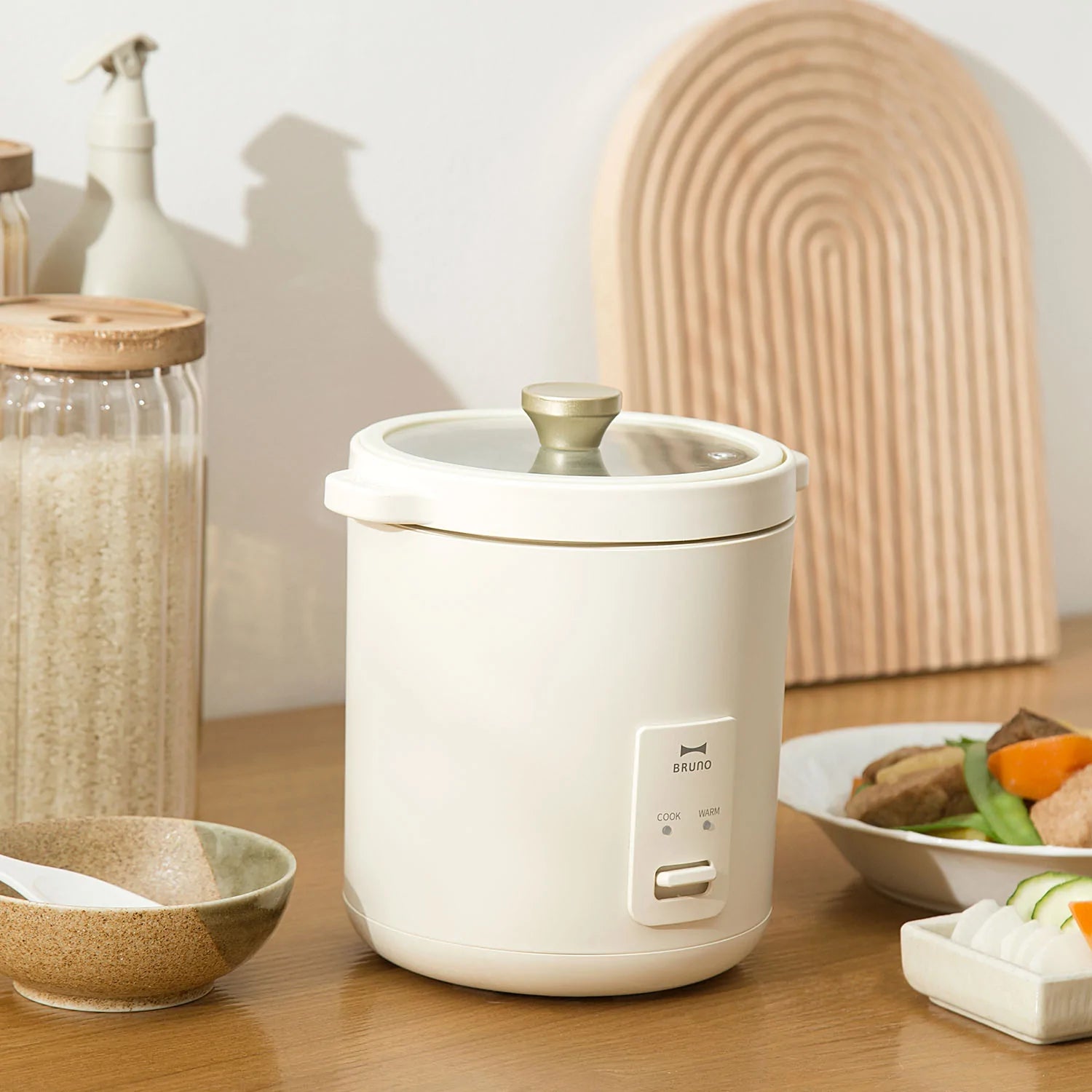 BRUNO Compact Rice Cooker - Ivory