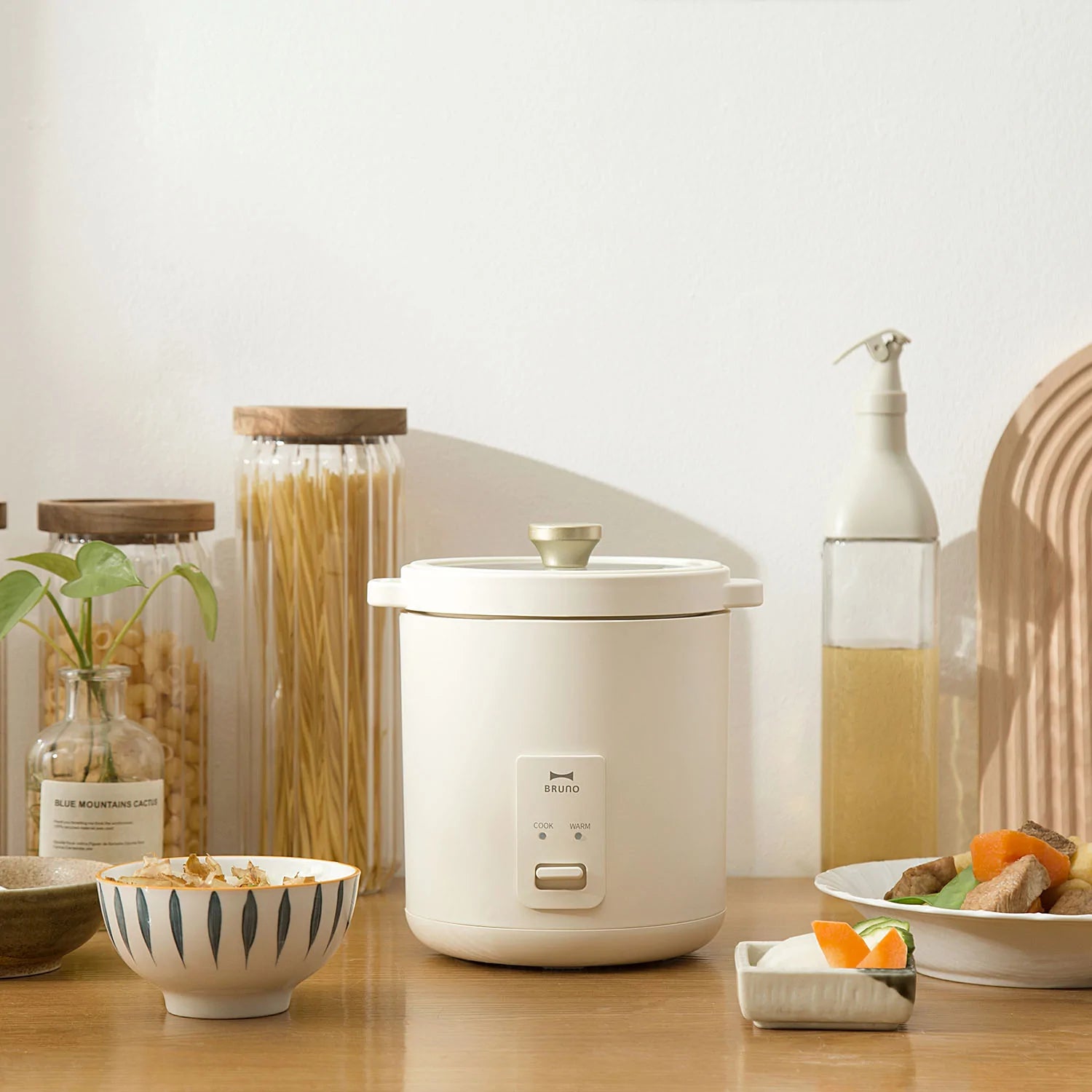 BRUNO Compact Rice Cooker - Ivory