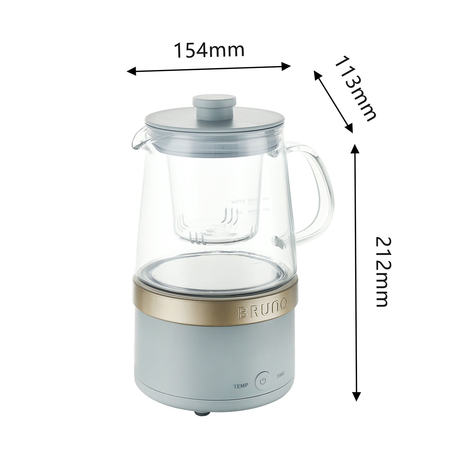 BRUNO Compact Kettle - Blue Gray