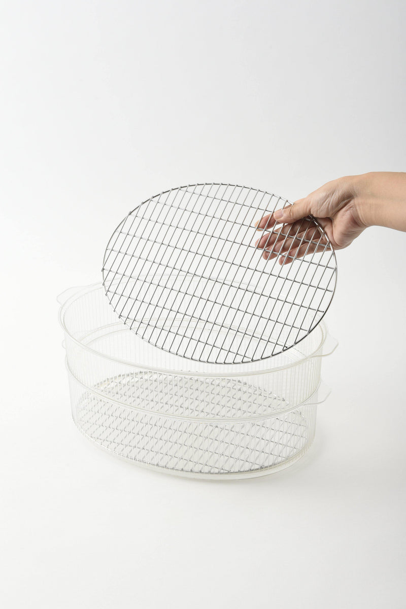 Double Steamer Rack (for Oval Hotplates) - happycooking uk