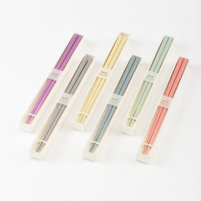 BRUNO Color Square Chopsticks with Box (Made in Japan)