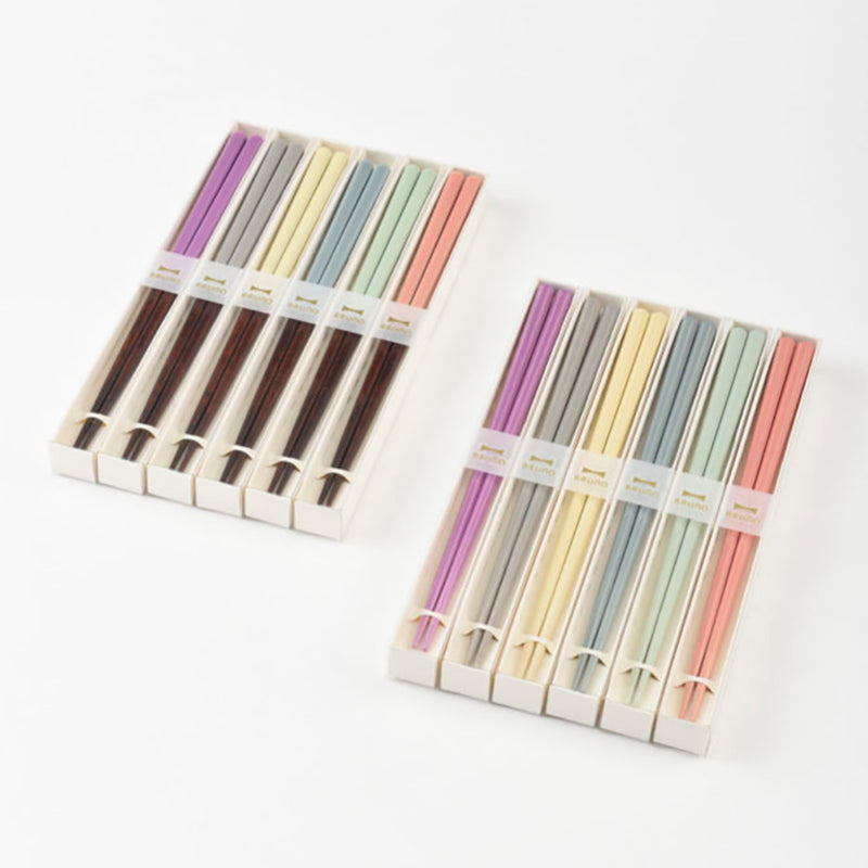 BRUNO Two Color Square Chopsticks with Box (Made in Japan)